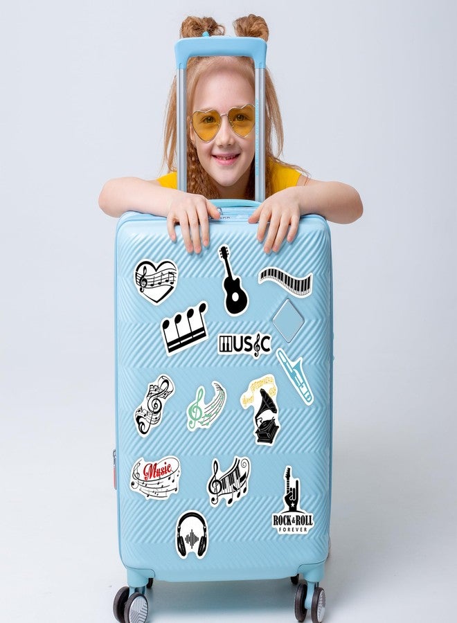 Robmoda 50 Pcs Music Stickers for Adults, Classic Color Matching Vinyl Waterproof Water Bottle Decals, Kids Music Lovers Phone Case Scrapbook Guitar Skateboard Decor - Image 4